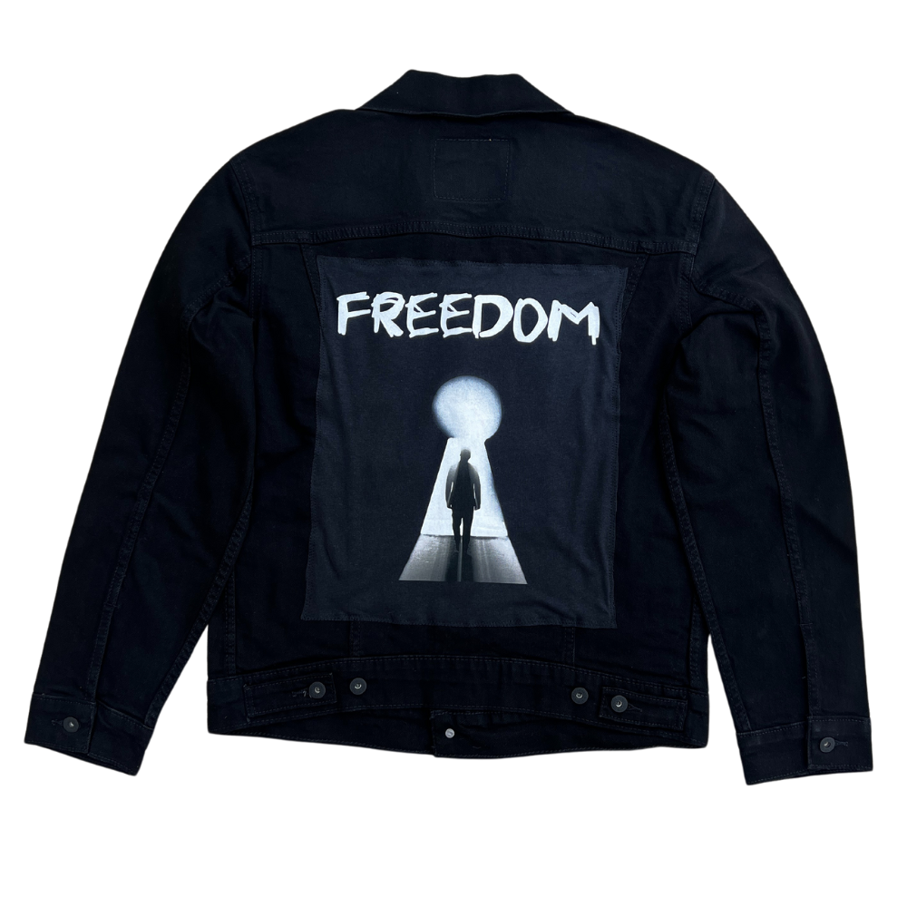 Up-Cycled Julian Lennon - Levi's Denim Jacket Freedom