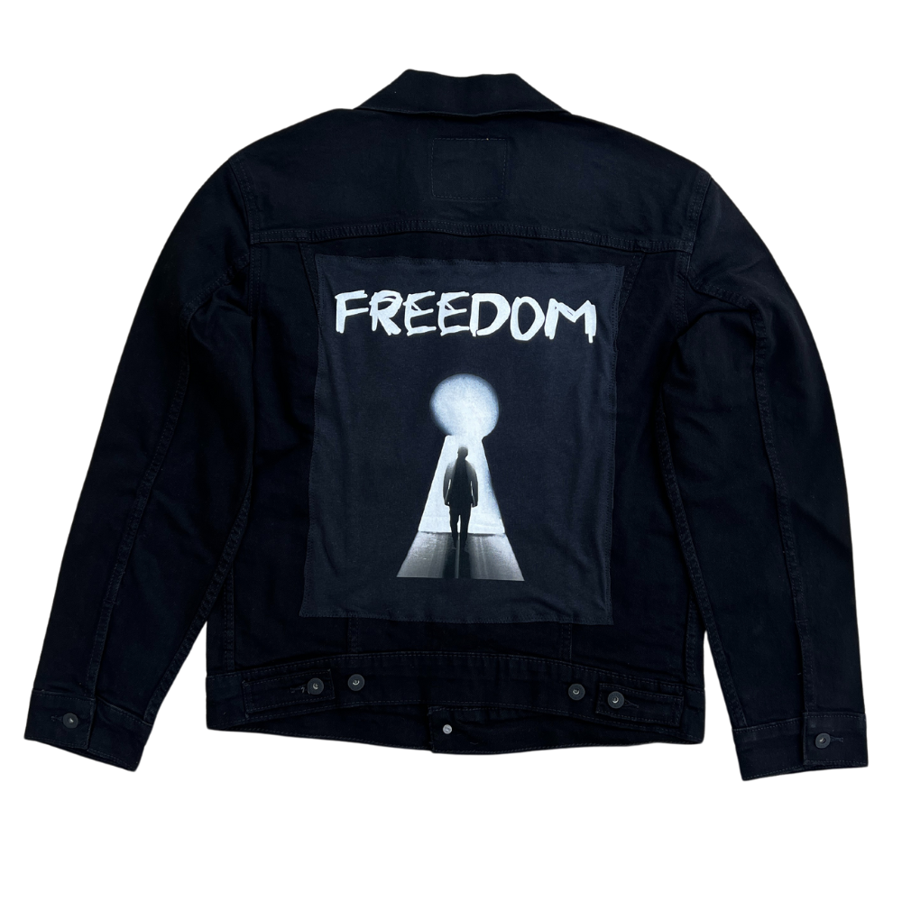 Upcycled Julian Lennon - Levi's Denim Jacket Freedom