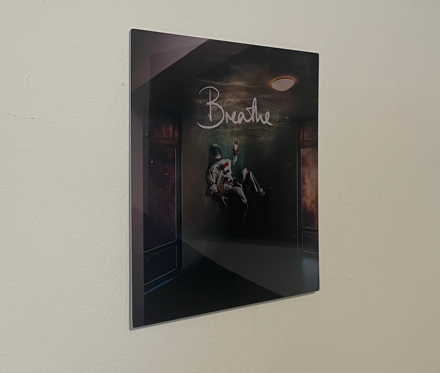 'Breathe' Single Cover Metal Wall Art