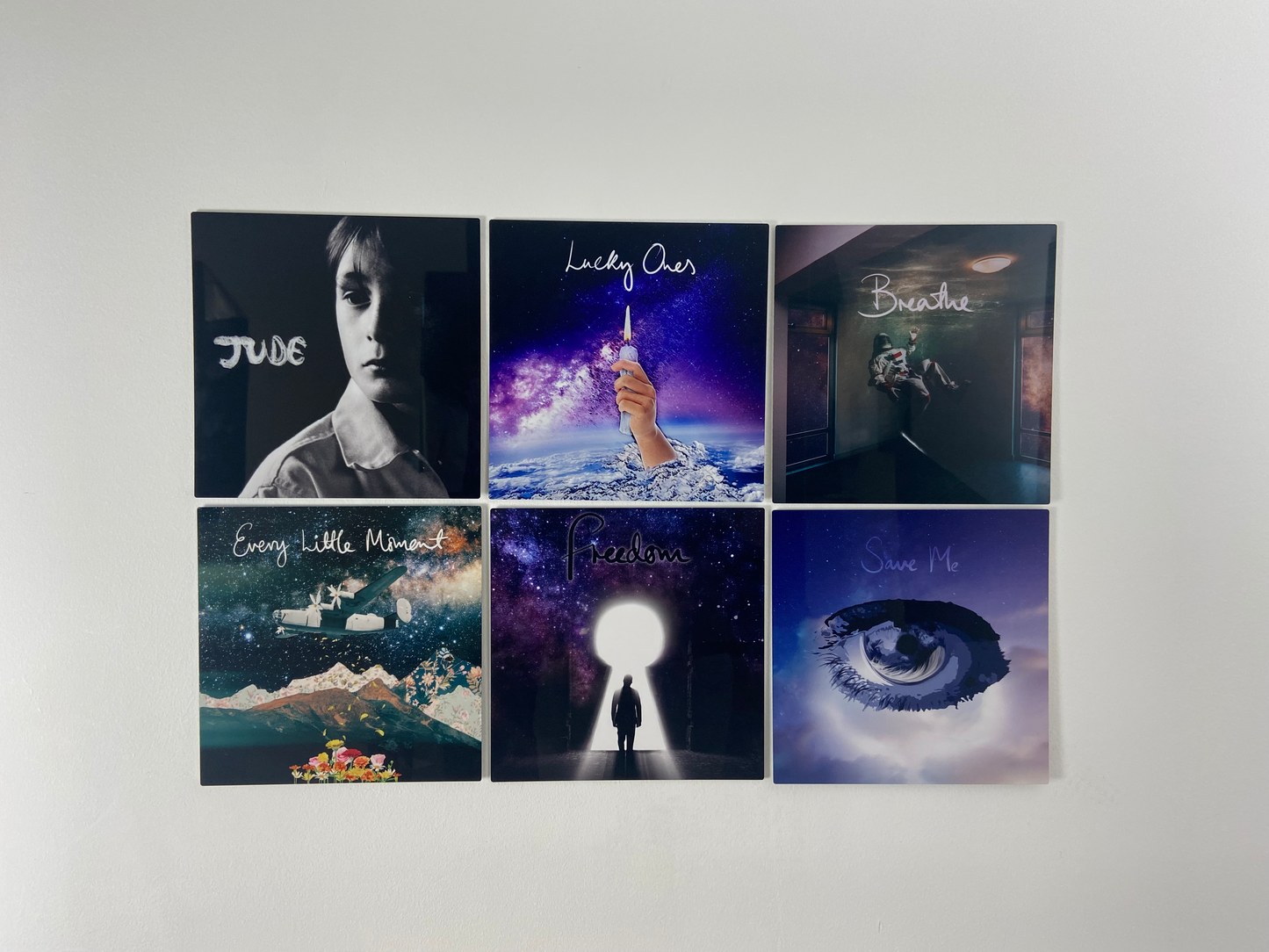 'Breathe' Single Cover Metal Wall Art
