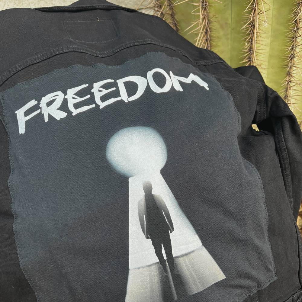 Upcycled Julian Lennon - Levi's Denim Jacket Freedom