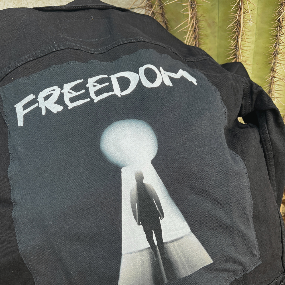 Up-Cycled Julian Lennon - Levi's Denim Jacket Freedom