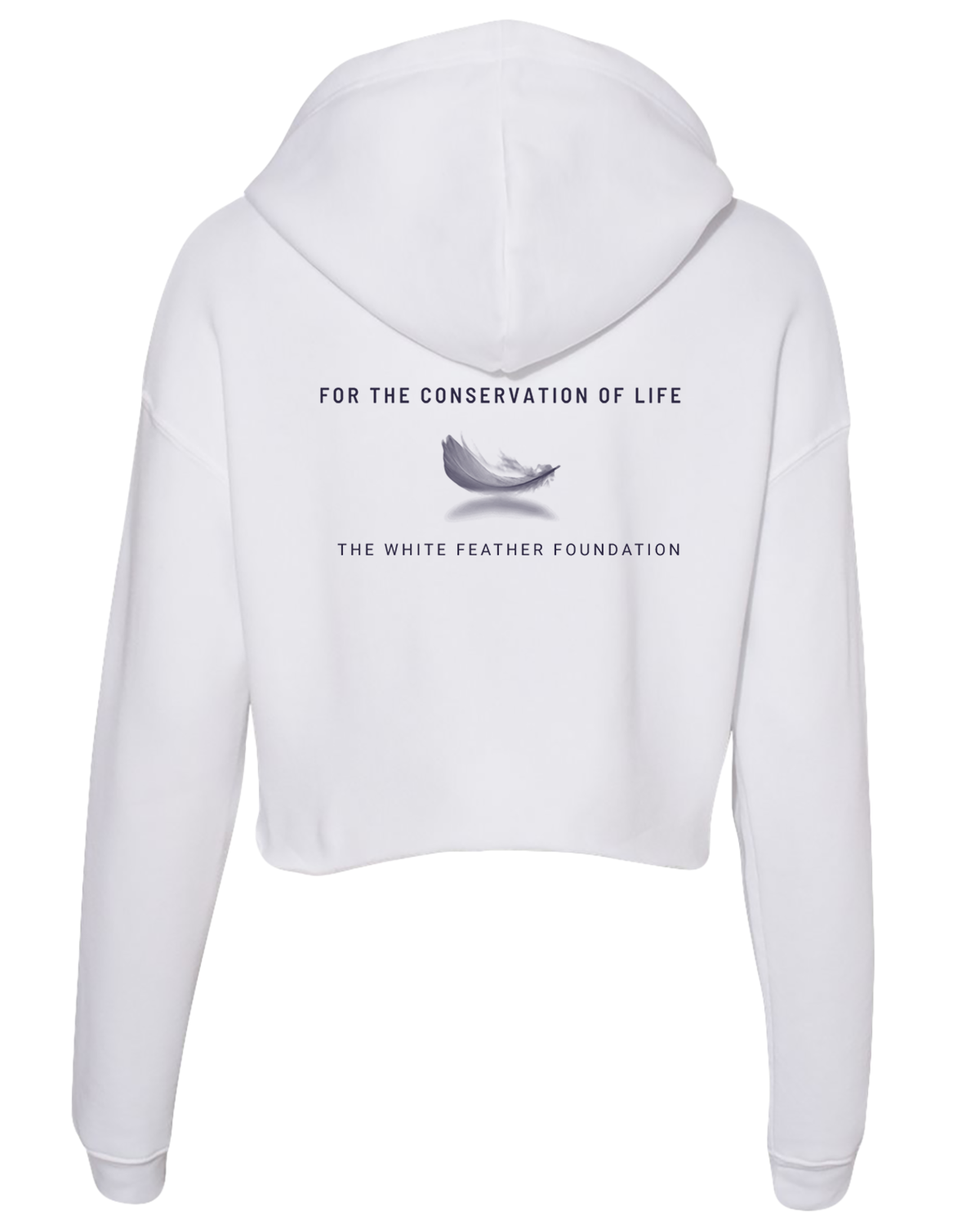 Breathe Earth Day Cropped Eco Hoodie