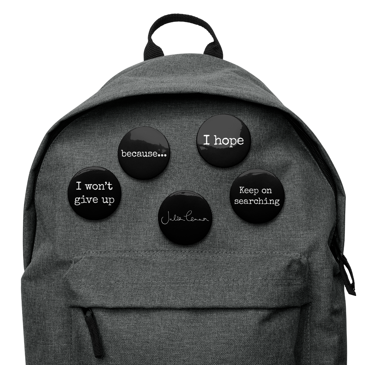 ‘because…’ EP Button/Badge Set