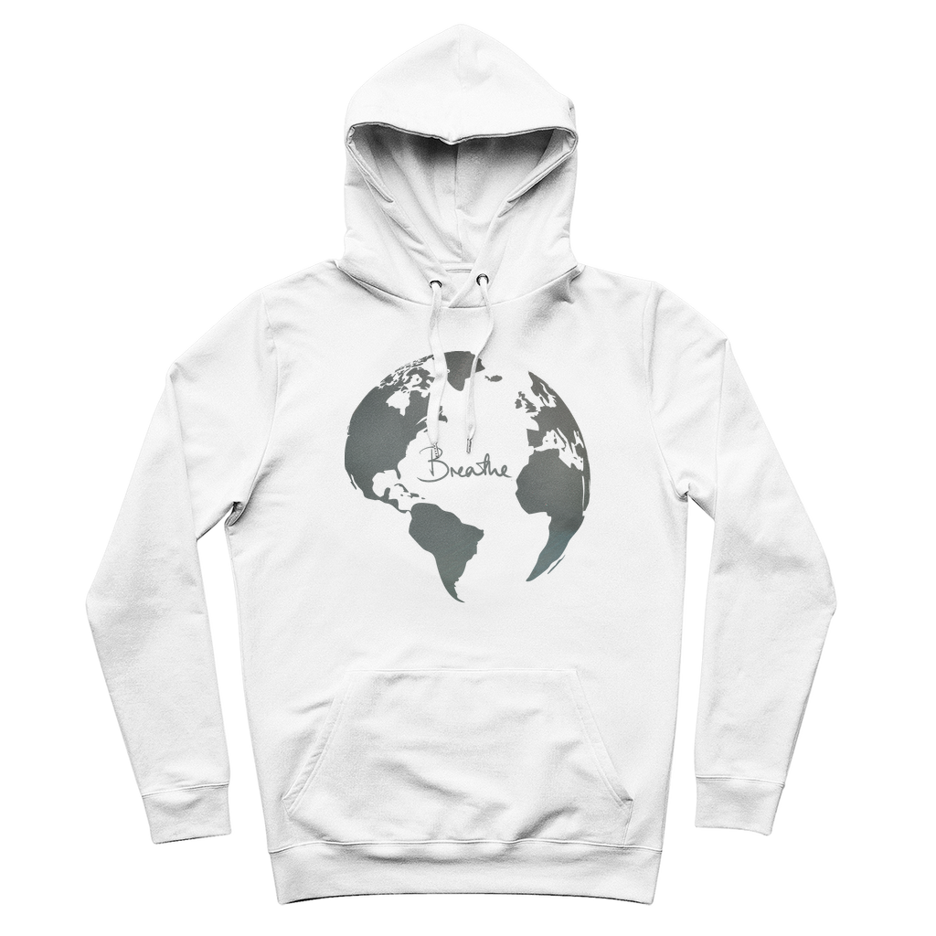 Breathe Earth Day Eco Organic Hoodie