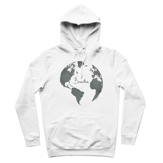 Breathe Earth Day Eco Organic Hoodie