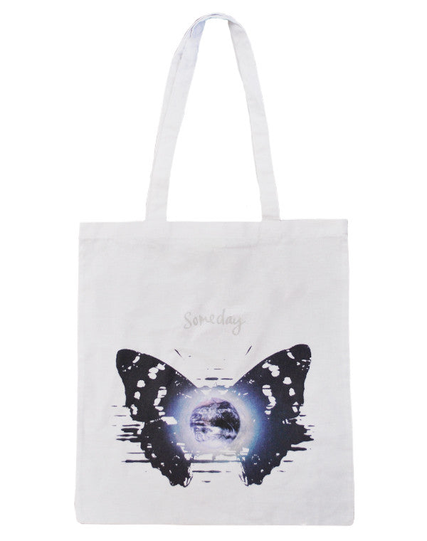 Julian Lennon (Someday Butterfly) White Tote Bag