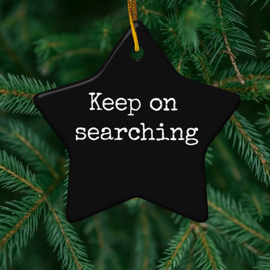 Julian Lennon ‘Keep on searching’ Ceramic Star Ornament