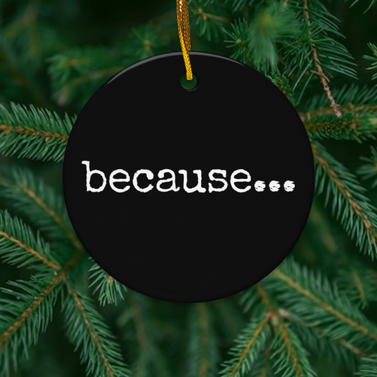 Julian Lennon ‘because…’ Ceramic Circle Ornament