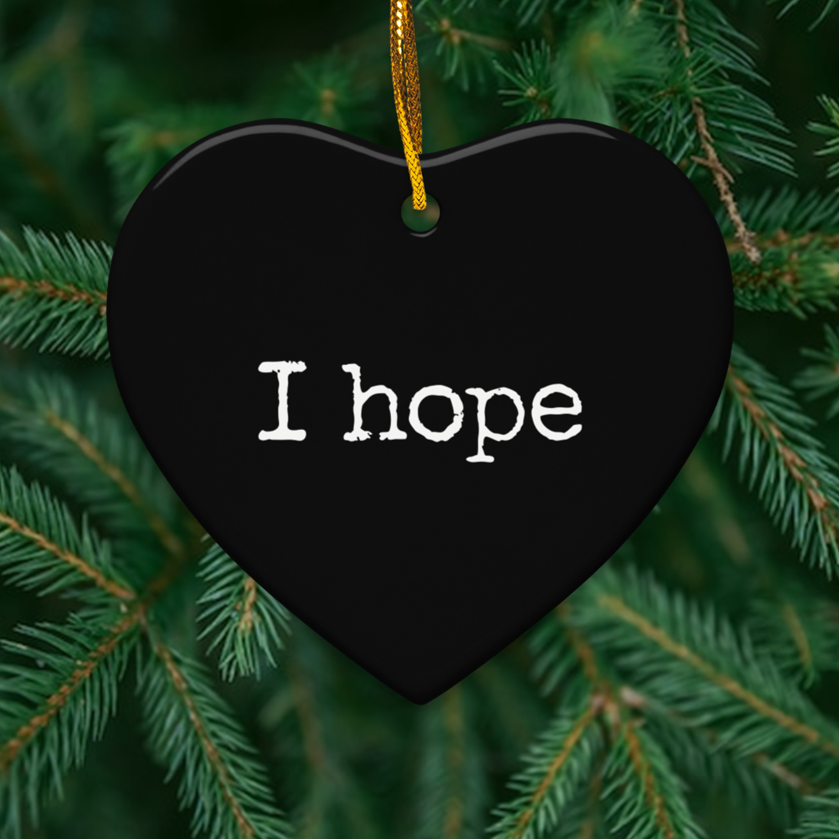 Julian Lennon ‘I hope’ Ceramic Heart Ornament