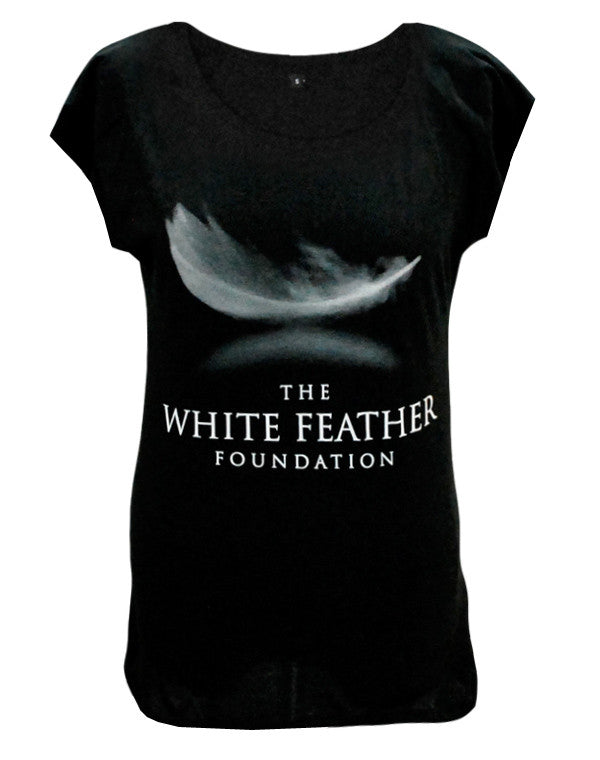 white feather foundation t-shirt
